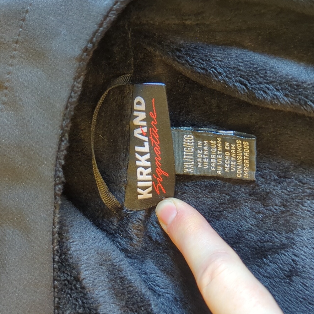Kirkland Ladies Soft Shell Black Hooded Jacket Size XXL So Soft Inside Like New - Picture 3 of 7